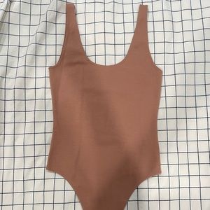 Aritzia tan bodysuit